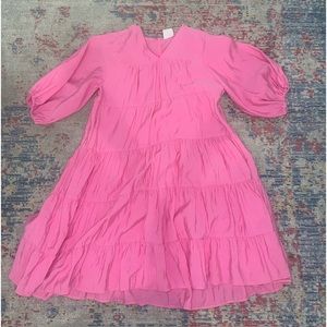 pink zara dress